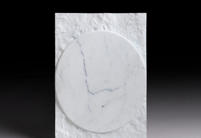 Artistic Tile Eclipse Dimensional Tile in Taj White Marble
